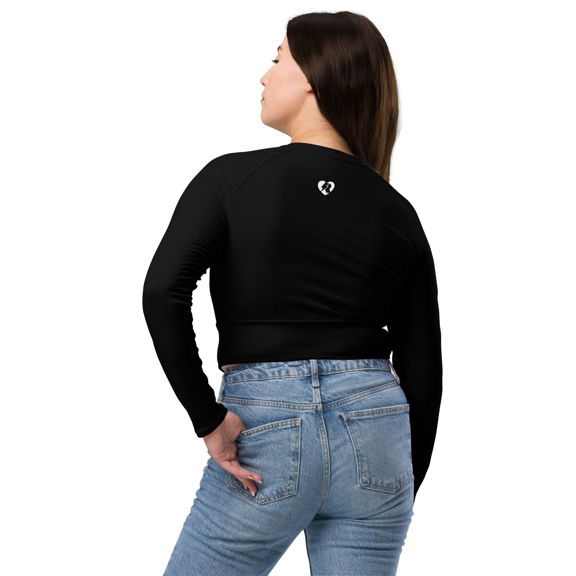 MKV Recycled Long Sleeve Crop Top